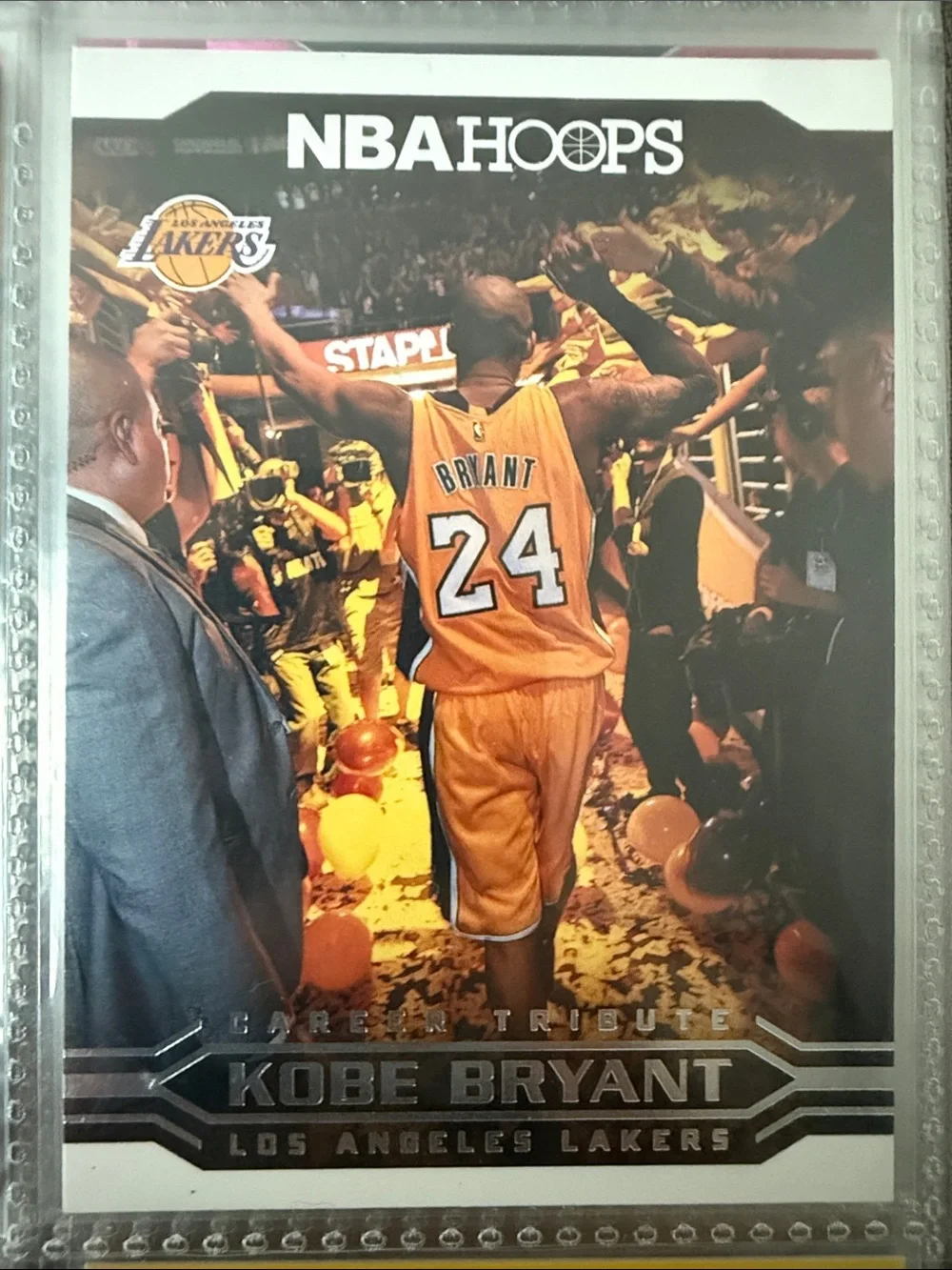 Kobe Bryant Los Angeles Lakers Tribute Card - Yellow